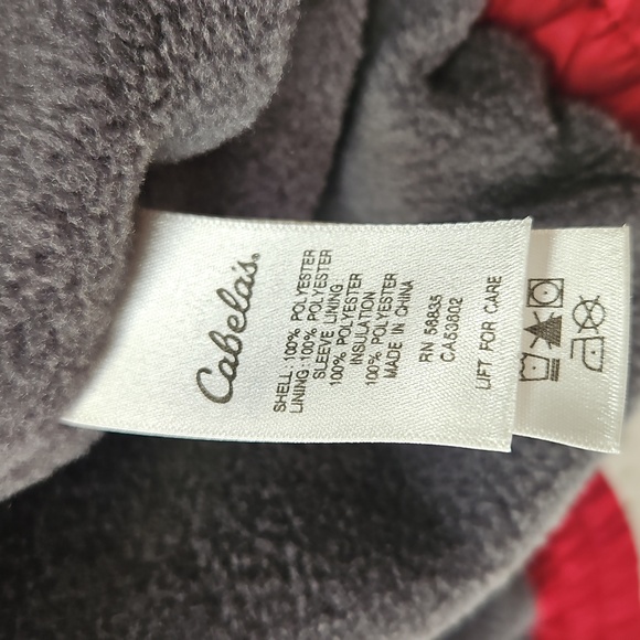 Cabela's Polartec & Fleece -Men's MEDIUM -Navy & Red Unisex Windbreaker Jackets - Picture 10 of 13